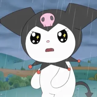 💕 Kuromi Kuromi, Sanrio, Anime, Dibujos animados, Lindo, Pegatina telegram sticker