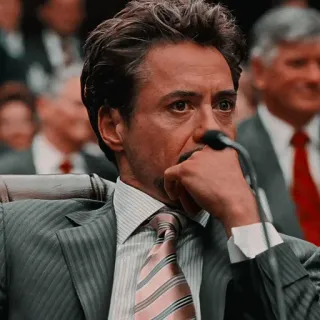 🤭 Tony Stark Iron Man 2 película, marvel, robert downey jr, iron man whatsapp sticker