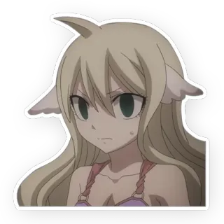 😰 Mavis Vermillion Fairy Tail Anime, Manga, Fairy Tail, Mavis Vermillion, Adesivo telegram sticker