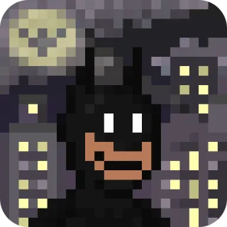 🦇 Batman Batman, Supereroe, Pixel Art, Gotham, Fumetto, DC Comics telegram sticker