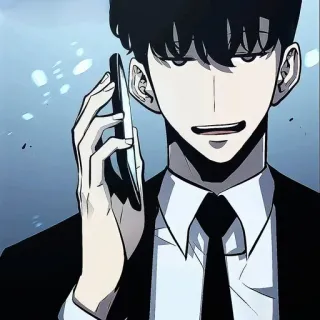 💎 Anime, Pria, Bisnis, Serius whatsapp sticker