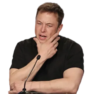 🤔 Elon Musk elon musk, celebridade, pessoa, empresário, tesla, spacex telegram sticker