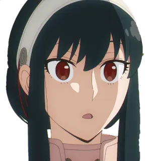 😯 Yor Forger Spy x Family Anime, Yor, Forger, Spy x Family, Personaggio whatsapp sticker