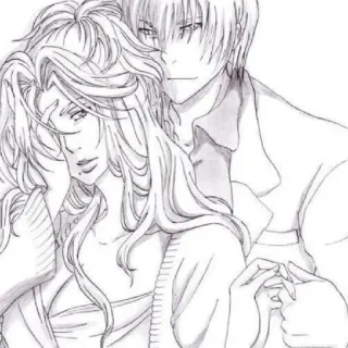 😄 Anime, Disegno, Romance, Amore, Coppia telegram sticker
