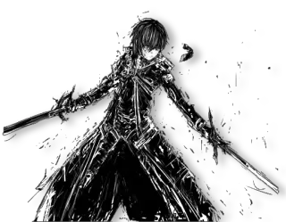 ⚔ anime, manga, sword, warrior, dark, fantasy telegram sticker
