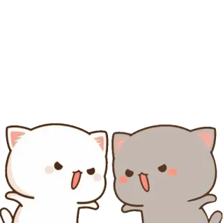 😡 kucing, binatang, lucu, stiker, kartun, persik, perdebatan telegram sticker