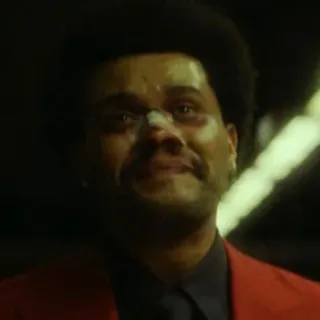 🤕 The Weeknd singer, music, performer, the weeknd, red suit, injury telegram sticker