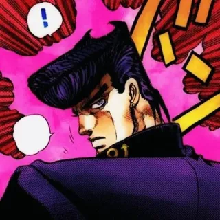 💇‍♂️ Josuke Higashikata JoJo's Bizarre Adventure 애니, 만화, 죠죠, 히가시카타 죠스케 telegram sticker