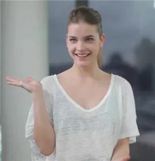 ✨ Barbara Palvin モデル, 女性, 人, ポートレート, 笑顔, ブルネット telegram sticker