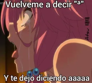 🥵 Vuelveme a decir "a"
Y te dejo diciendo aaaaa anime, crying, scream, sad telegram sticker