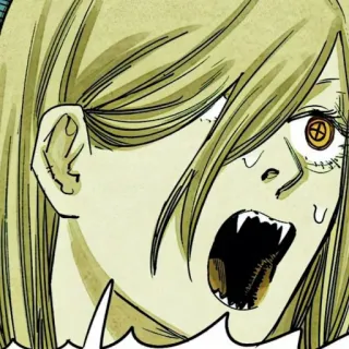🗯 Power Chainsaw Man Anime, Manga, Chainsaw Man, Power, Demonio, Personaje, Fanart whatsapp sticker