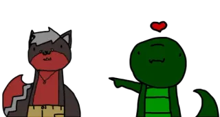 🦊 мультфильм, любовь, животные, сердце, дружба telegram sticker