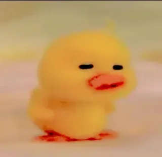 🥺 vịt, động vật, dễ thương, hoạt hình, chim, vàng telegram sticker