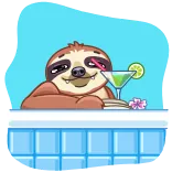 Sloth telegram stickers