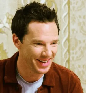 😀 Benedict Cumberbatch actor, celebrity, portrait, man, smile telegram sticker