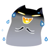 Shadow Kitty whatsapp stickers