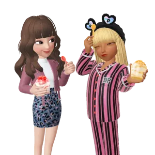 😋 Desenho animado, Personagem, Arte digital, Comida, Sobremesa whatsapp sticker
