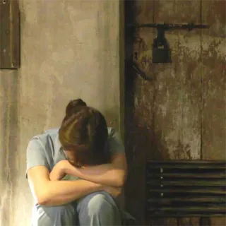 😭 traurig, verärgert, Gefängnis, Gefangener, deprimiert, melancholisch whatsapp sticker