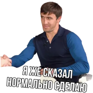 ✊ Я ЖЕ СКАЗАЛ НОРМАЛЬНО СДЕЛАЮ telegram sticker