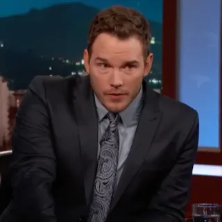 🐁 Chris Pratt aktor, selebriti, potret, pria, setelan telegram sticker