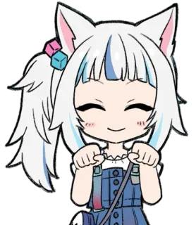 😊 动漫, 猫娘, 可爱, 卡哇伊, 虚拟主播 whatsapp sticker
