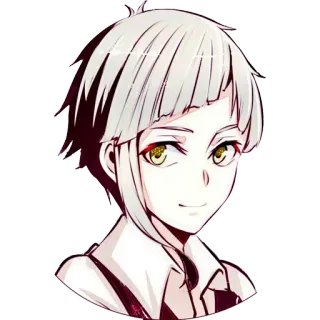 😊 Atsushi Nakajima Bungou Stray Dogs Anime, Manga, Charakter, Atsushi Nakajima, Bungo Stray Dogs telegram sticker