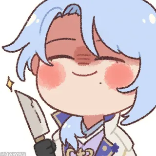 💠 Anime, Kartun, Pisau, Chibi, Pembunuhan whatsapp sticker
