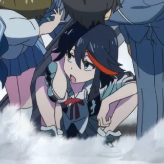 👑 Ryuko Matoi Kill la Kill Anime, Kill la Kill, Ryuko Matoi, Animasi, Kartun whatsapp sticker