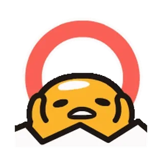 😡 Gudetama Gudetama, jajko, leniwy, kreskówka, postać, anime telegram sticker