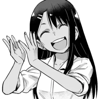 👏 Nagatoro Don't Toy With Me, Miss Nagatoro Anime, Manga, Nagatoro, Feliz, Sonriendo, Personaje telegram sticker