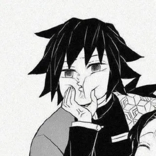 ⚠ Giyu Tomioka Demon Slayer Anime, Demon Slayer, Giyu Tomioka, Manga, Personaggio, Divertente, Carino whatsapp sticker