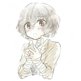 ✨ Anime, Manga, Lindo, Brillo, Dibujo, Personaje, Fanart telegram sticker