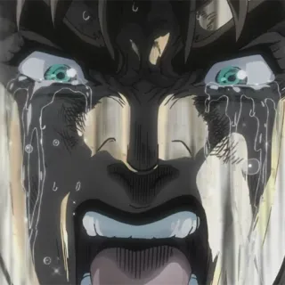 😭 anime, piangere, triste, emozione, lacrime telegram sticker