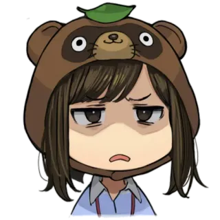 Ganbare Douki-chan @Anak_kucing_stiker whatsapp stickers