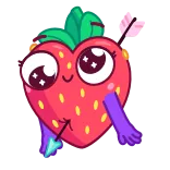 Sweety Strawberry telegram stickers