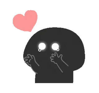 💔 Liebe, Herz, Süß, Cartoon, Sticker, Blob, Kawaii telegram sticker