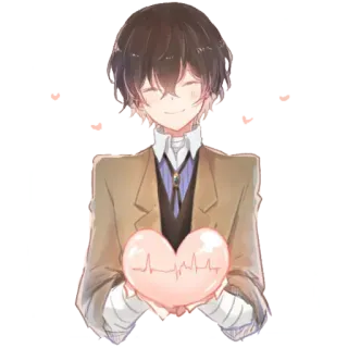 💖 Anime, Herz, Charakter, Kawaii telegram sticker