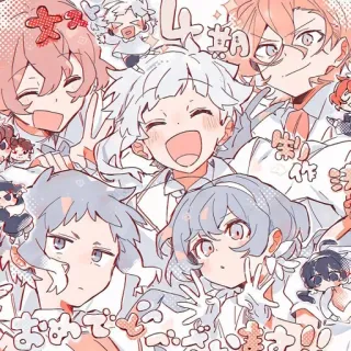 😄 おめでとうございます Anime, Celebracja, Kreskówka, Grafika, Ilustracja telegram sticker