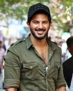 ❤️ Dulquer Salmaan attore, ritratto, indiano, uomo, celebrità telegram sticker