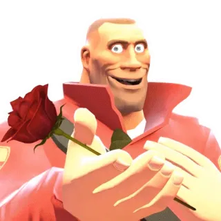 😍 Soldier Team Fortress 2 Soldado, Team Fortress 2, Rosa, Video game, Personagem telegram sticker