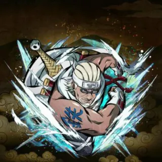 🐙 Killer Bee Naruto anime, ninja, sword, tattoo, killer bee, naruto telegram sticker