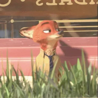 🦊 Nick Wilde Zootopia fox, zootopia, disney, cartoon, animal, character, animation telegram sticker