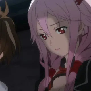 🍧 Inori Yuzuriha Guilty Crown Anime, Dziewczyna, Różowe włosy, Inori, Yuzuriha, Guilty Crown, Postać telegram sticker