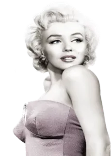 👀 Marilyn Monroe Marilyn Monroe, actress, blonde, icon, celebrity, vintage telegram sticker