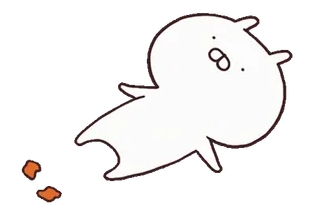 🍡 cute, cartoon, character, white, simple, digital art telegram sticker
