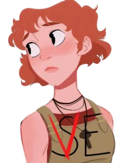 😕 Beverly Marsh It LOSE Беверли Марш, Оно, Клуб Неудачников, Фанатское творчество telegram sticker