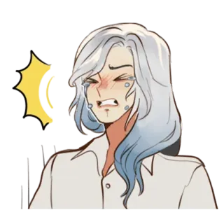 😭 pleurs, triste, contrarié, animé, autocollant, dessin animé, émotionnel telegram sticker