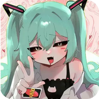 🃏 Hatsune Miku Vocaloid UNO telegram sticker