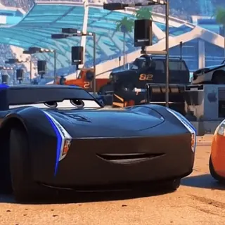 😂 Jackson Storm Cars 3 car, animated, racing, movie, disney whatsapp sticker