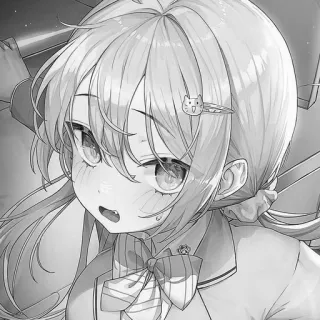 😳 Anime, Mädchen, Süß, Manga, Cartoon, Porträt telegram sticker